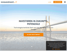 Tablet Screenshot of innovestment.de